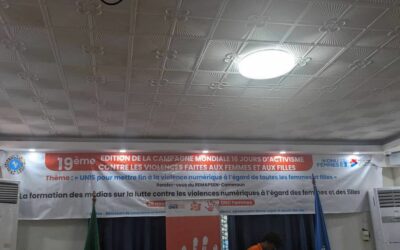 UNIS POUR METTRE FIN À LA VIOLENCE NUMÉRIQUE À L’ÉGARD DE TOUTES LES FEMMES ET FILLES ».